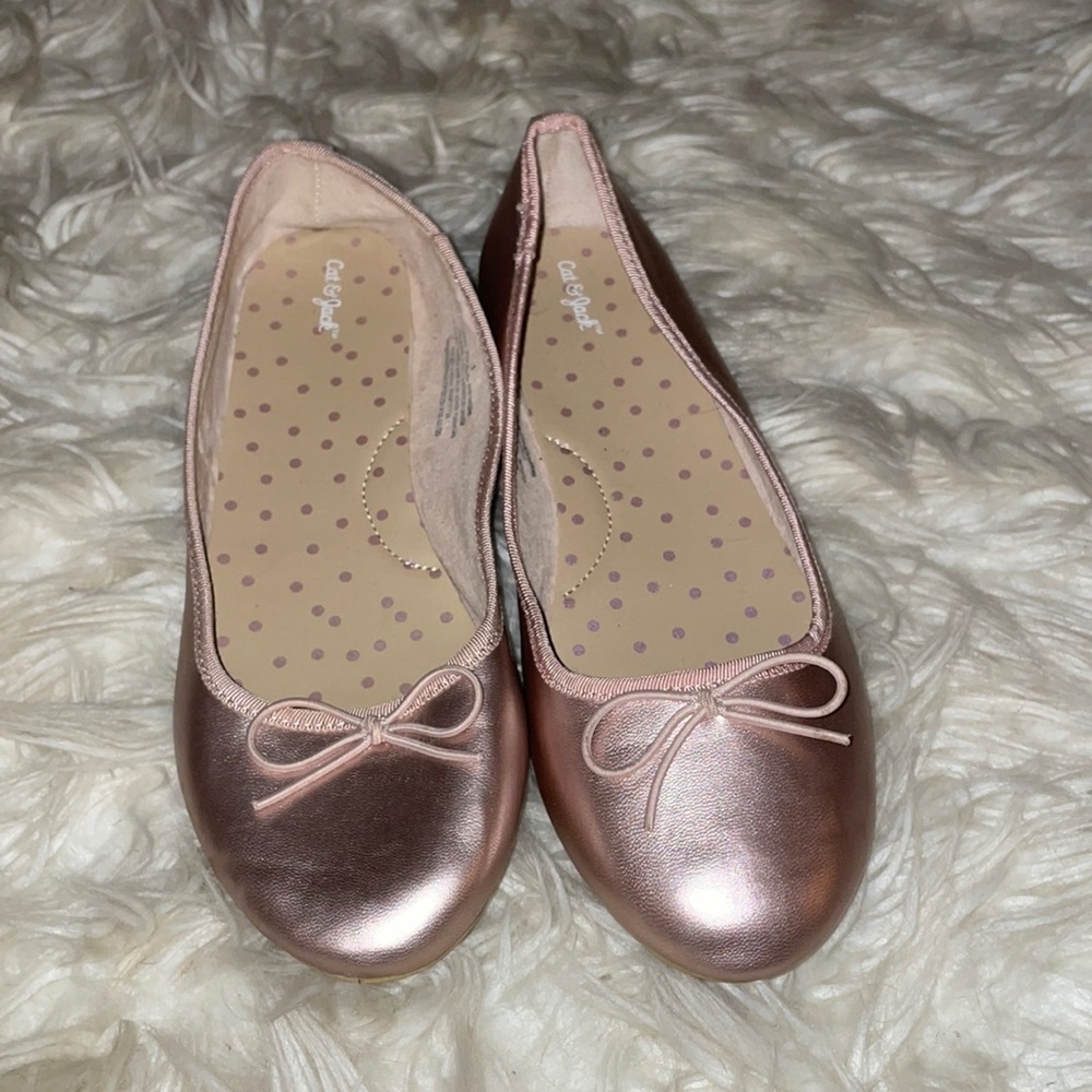 Cat & Jack Metallic Flats